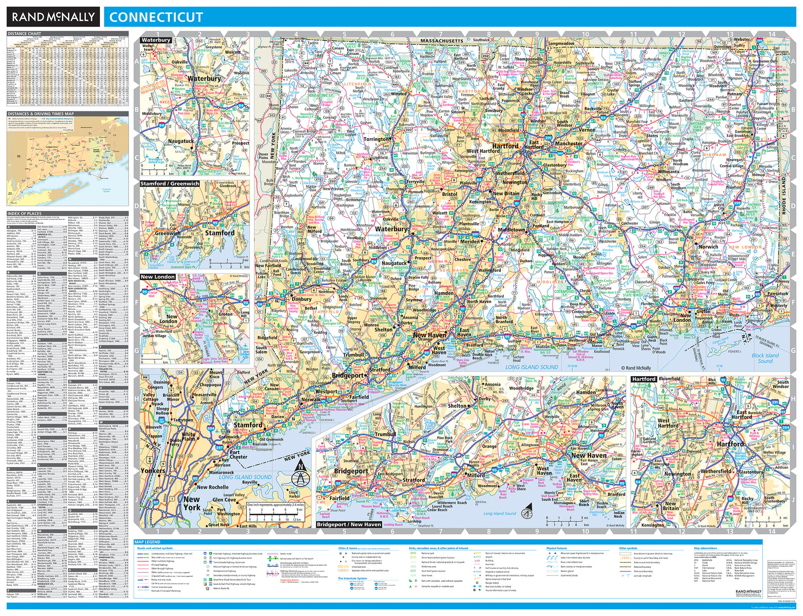 Connecticut by Rand McNally