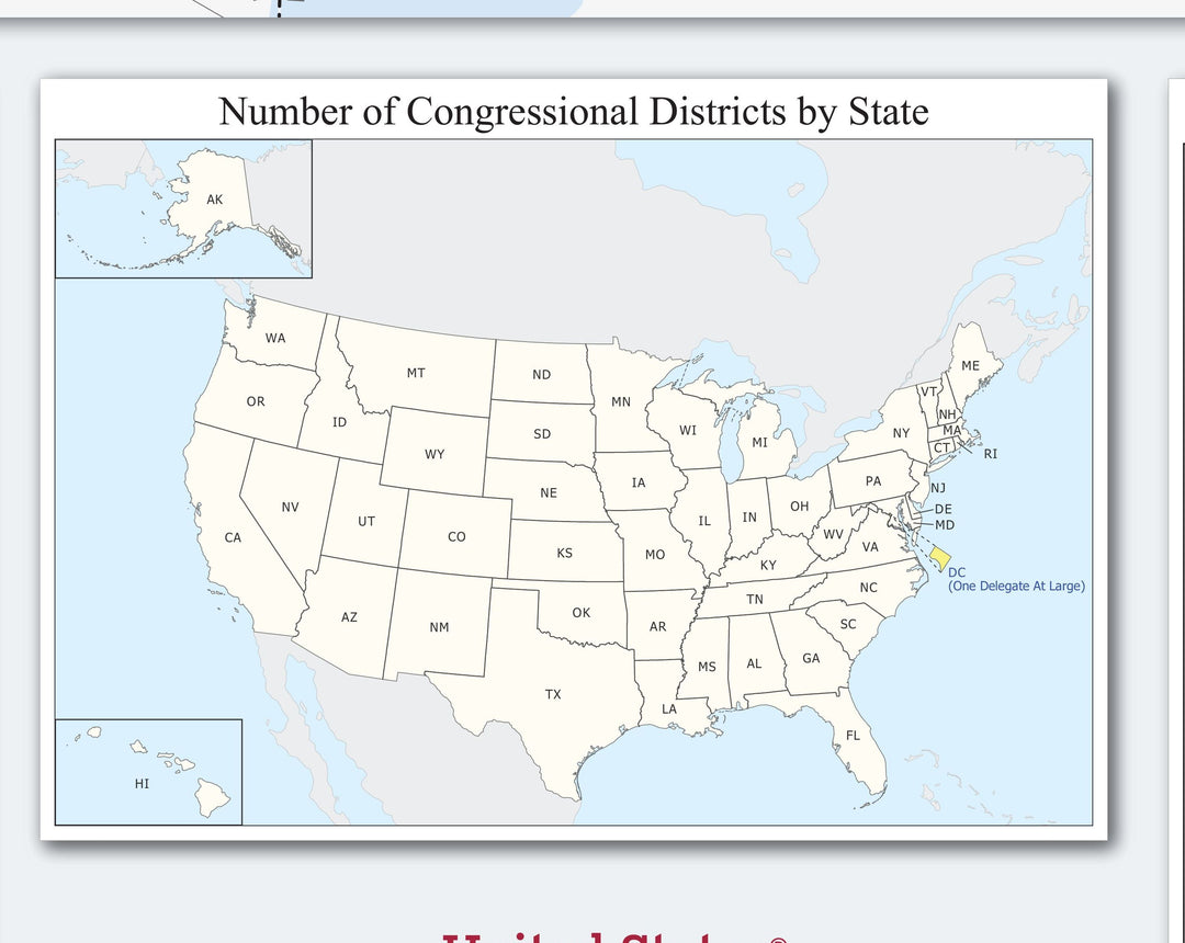 The District of Columbia Congressional District Wall Map