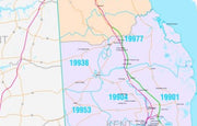 Color Cast Style Delaware Wall Map by Market Maps