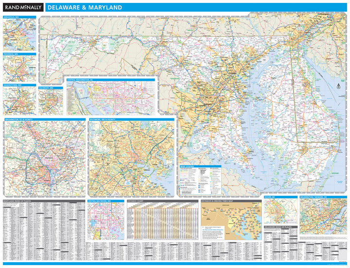 Maryland &amp; Delaware by Rand McNally