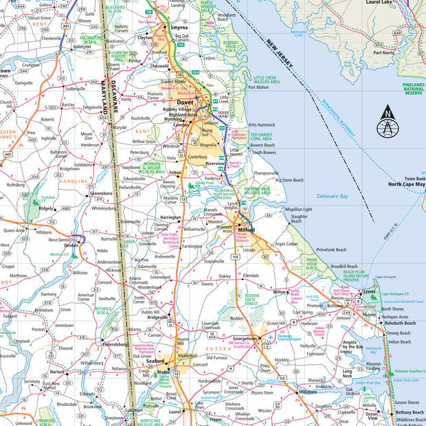 Maryland & Delaware by Rand McNally