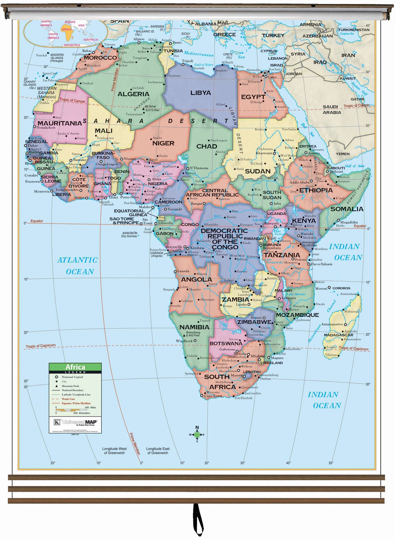 3-Map Eastern Hemisphere Spring Roller Pulldown Set - Primary Level, b –  American Map Store, image size:1320x1800