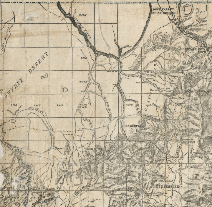 Map of Elko County, Nevada, 1894