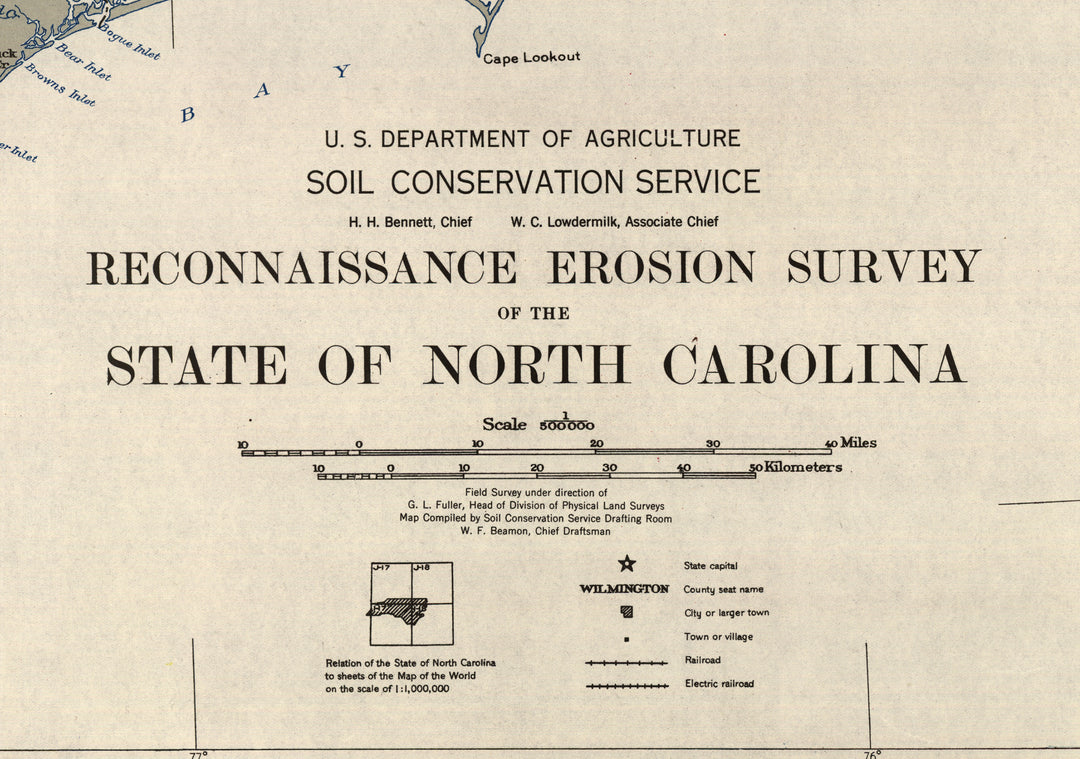 Reconnaissance Erosion Survey of the State of North Carolina, 1934