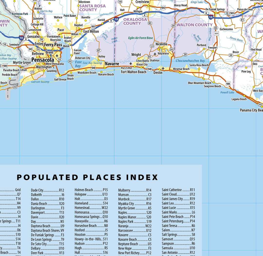 Florida by Topographic Maps