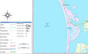 Color Cast Zip Code Style Wall Map of St. Petersburg, FL.  by Market Maps