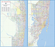 Miami and South Florida Metro Area Wall Map