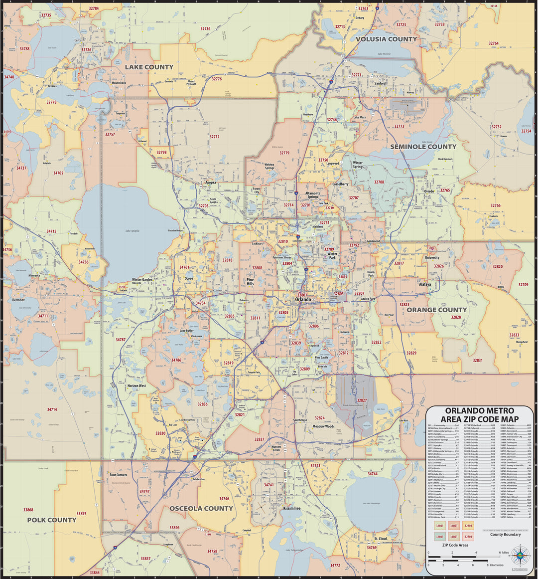 Zip Code Store Orlando Zip Code Map Printable Jacksonville Zip Code Map GIS