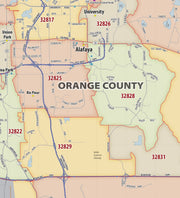 Orlando Area Zip Code Map
