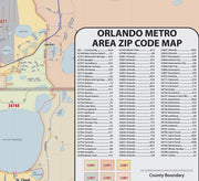 Orlando Area Zip Code Map