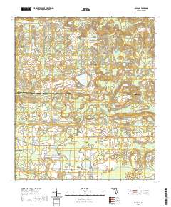 USGS US Topo 7.5-minute map for Alford SE FL 2021