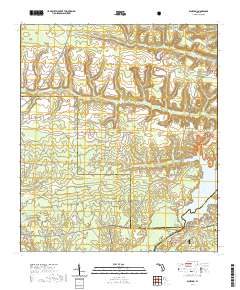 USGS US Topo 7.5-minute map for Bloxham FL 2021