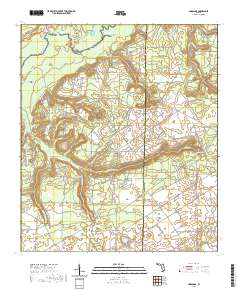 USGS US Topo 7.5-minute map for Harold SE FL 2021
