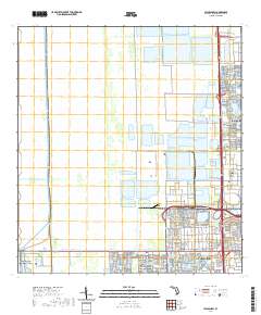 USGS US Topo 7.5-minute map for Hialeah SW FL 2021