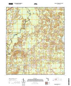 USGS US Topo 7.5-minute map for Hinsons Crossroads FL 2021