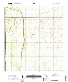 USGS US Topo 7.5-minute map for North of Fortymile Bend FL 2021
