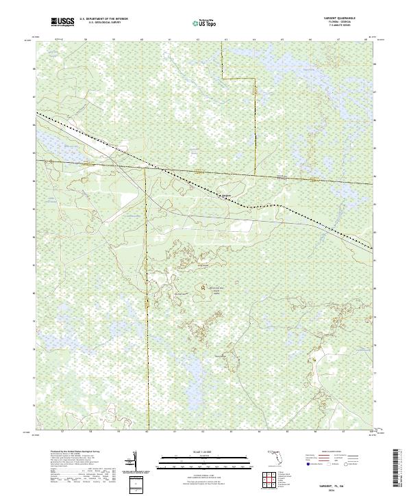 US Topo 7.5-minute map for Sargent FLGA