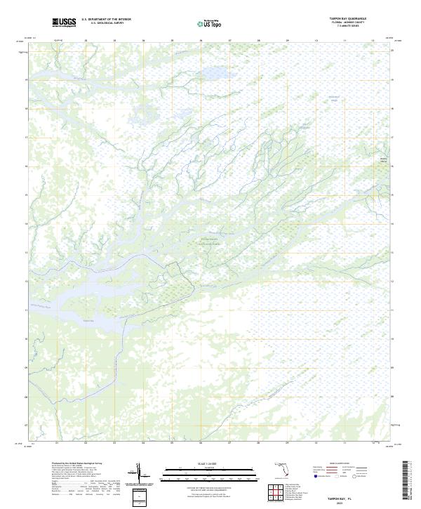 US Topo 7.5-minute map for Tarpon Bay FL
