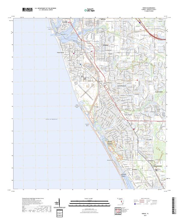US Topo 7.5-minute map for Venice FL