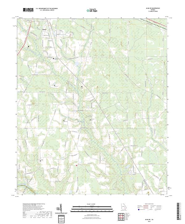 US Topo 7.5-minute map for Alma NE GA