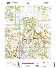 USGS US Topo 7.5-minute map for Harrietts Bluff GA 2020