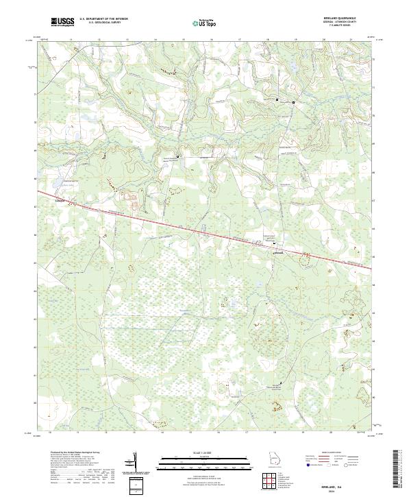 US Topo 7.5-minute map for Kirkland GA