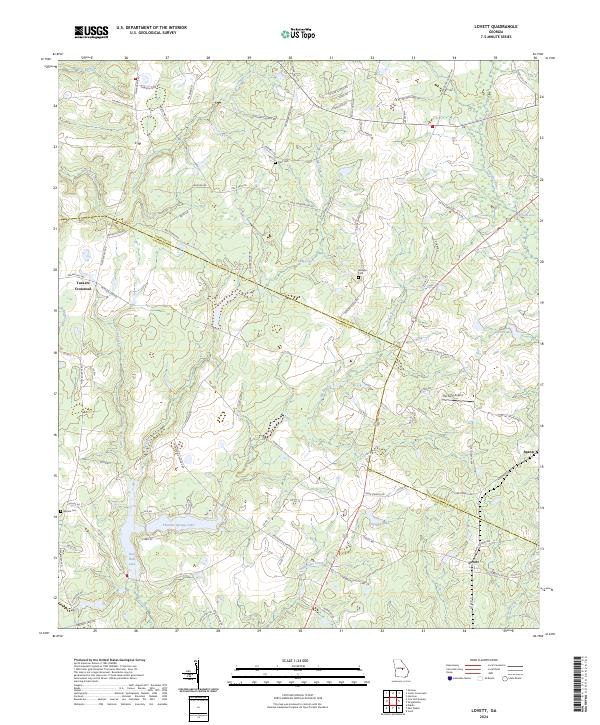 US Topo 7.5-minute map for Lovett GA