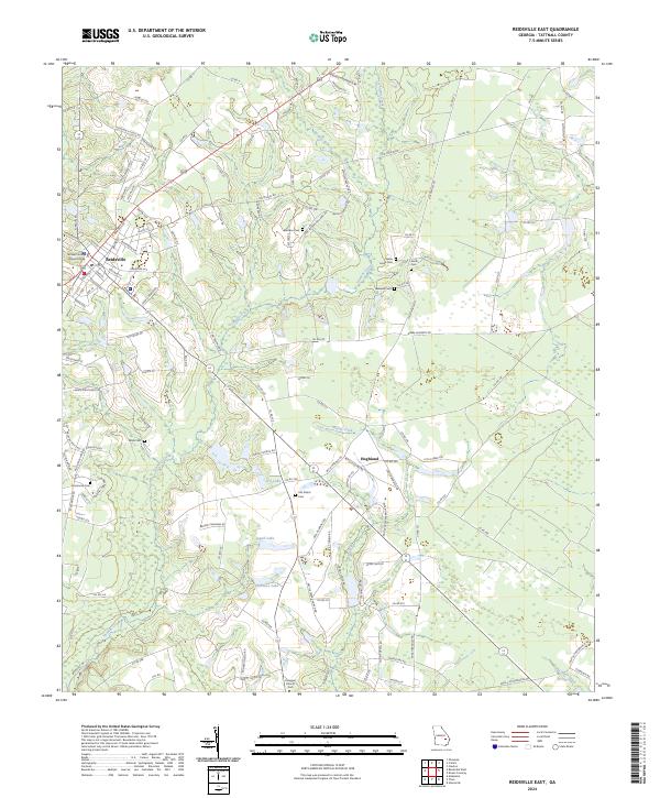 US Topo 7.5-minute map for Reidsville East GA