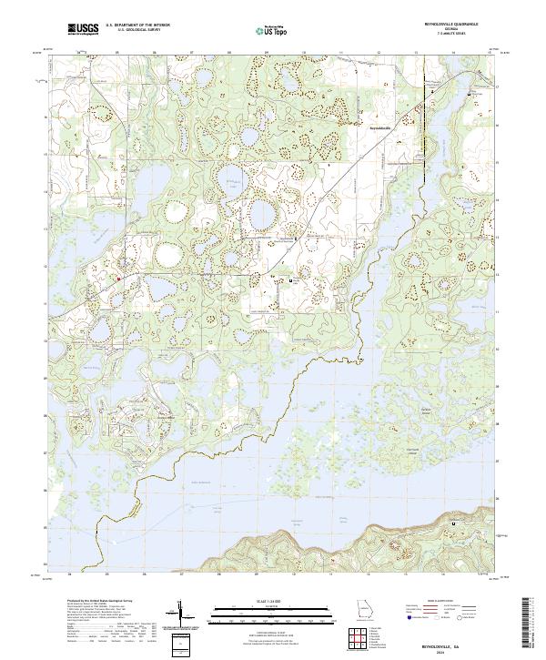 US Topo 7.5-minute map for Reynoldsville GA