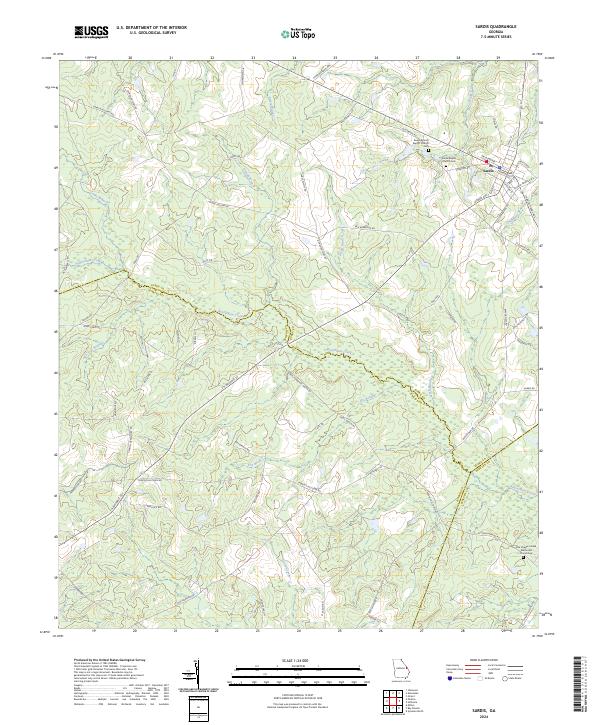 US Topo 7.5-minute map for Sardis GA