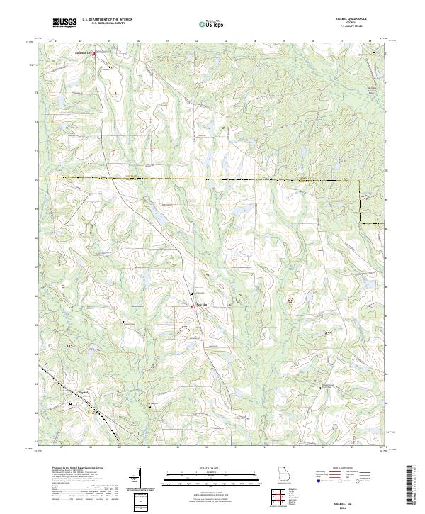US Topo 7.5-minute map for Sigsbee GA