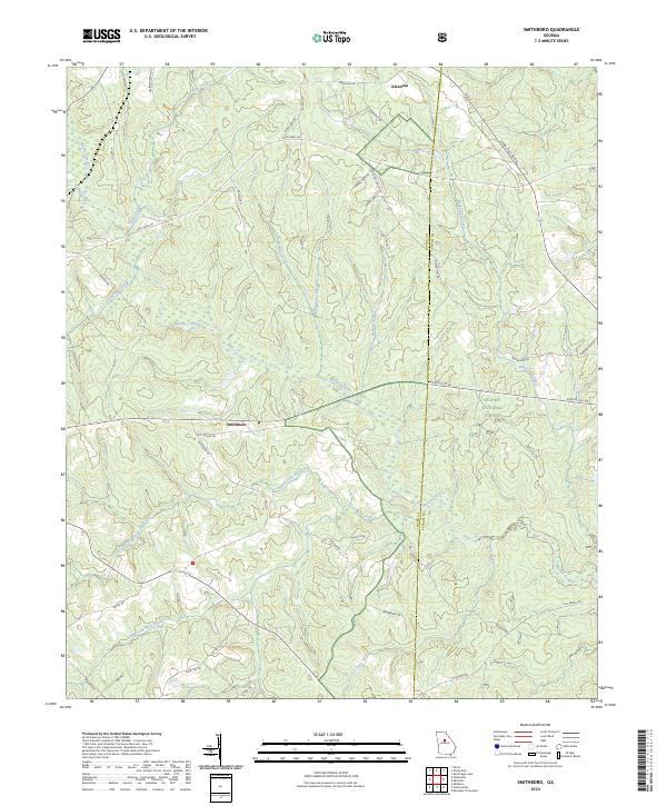 US Topo 7.5-minute map for Smithboro GA