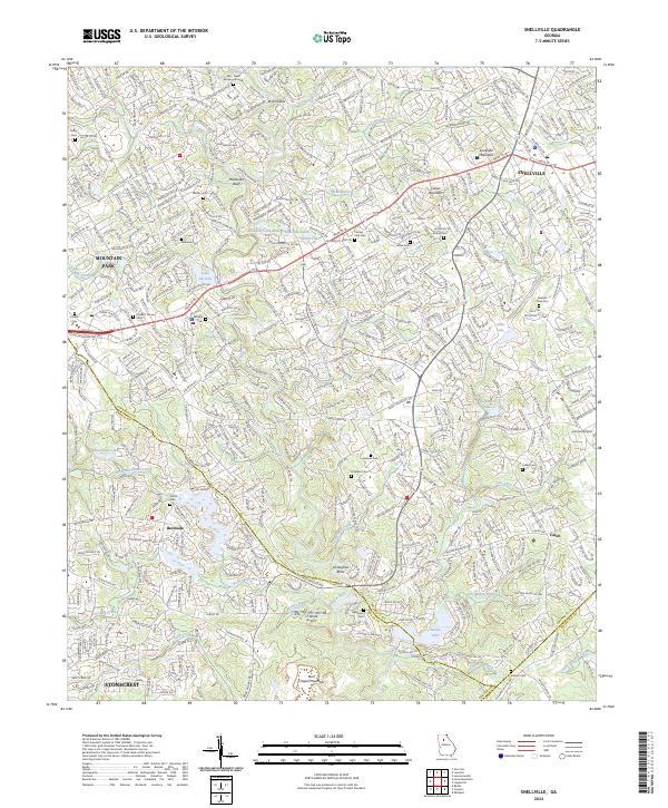 US Topo 7.5-minute map for Snellville GA