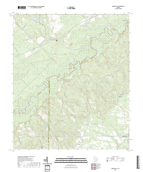 US Topo 7.5-minute map for Snipesville GA