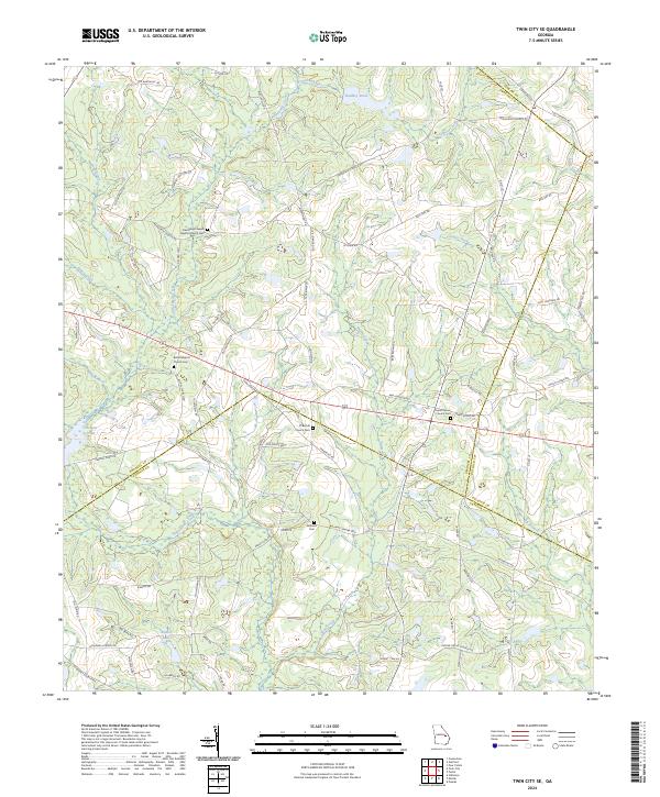 US Topo 7.5-minute map for Twin City SE GA