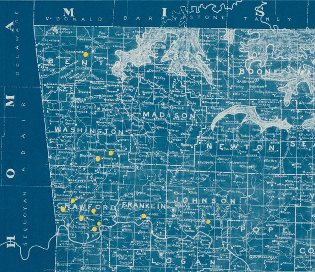 Geological Map of Arkansas, 1920