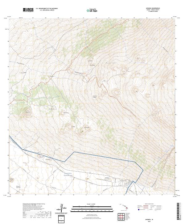 US Topo 7.5-minute map for Ahumoa HI