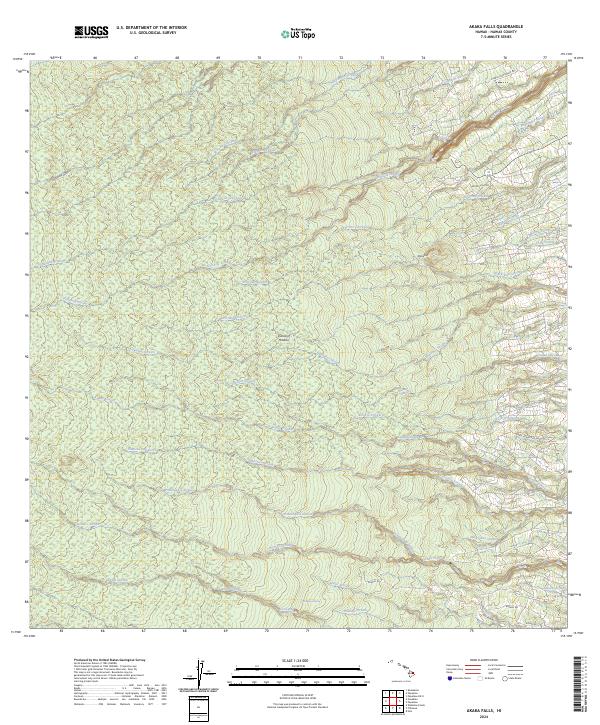 US Topo 7.5-minute map for Akaka Falls HI