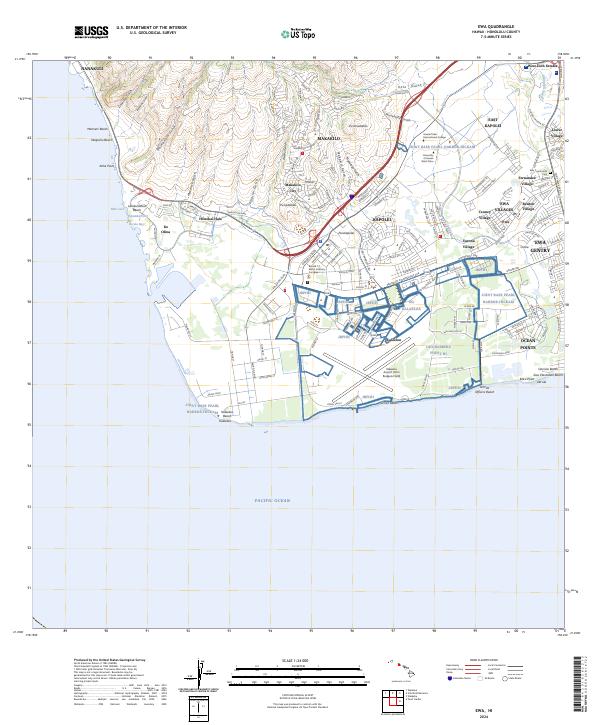 US Topo 7.5-minute map for Ewa HI