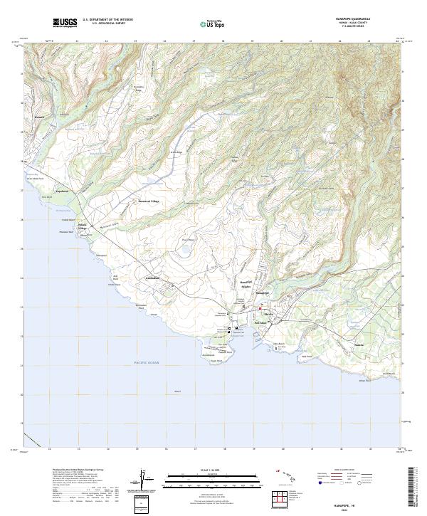 US Topo 7.5-minute map for Hanapepe HI