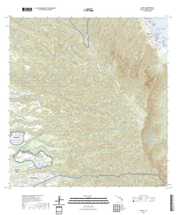 US Topo 7.5-minute map for Hauula HI