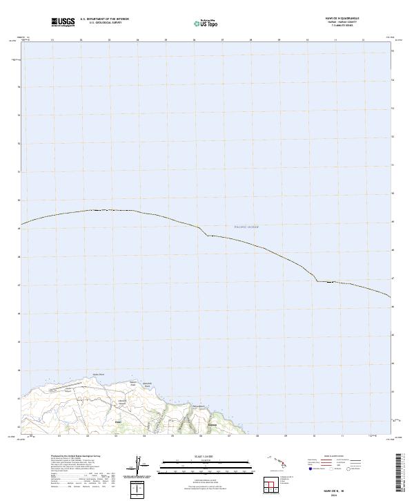 US Topo 7.5-minute map for Hawi OE N HI