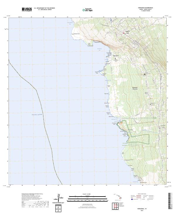 US Topo 7.5-minute map for Honaunau HI