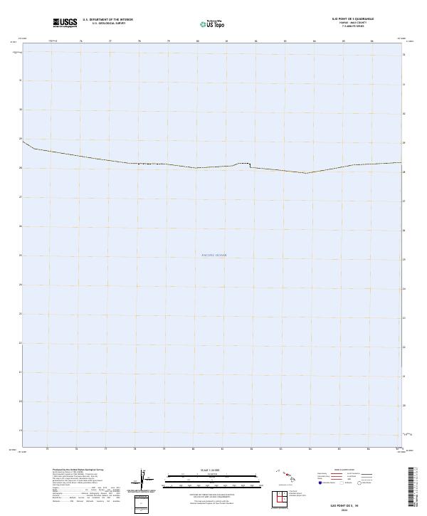 US Topo 7.5-minute map for Ilio Point OE S HI