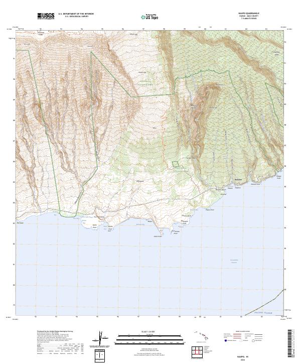 US Topo 7.5-minute map for Kaupo HI