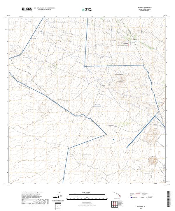 US Topo 7.5-minute map for Keamuku HI