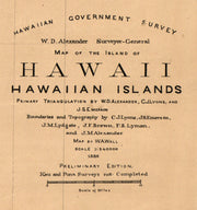 Hawaii, Hawaiian Islands, 1886