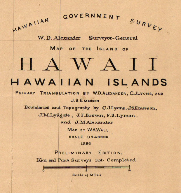 Hawaii, Hawaiian Islands, 1886