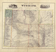 Holt's New Map of Wyoming, 1883