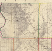 Holt's New Map of Wyoming, 1883